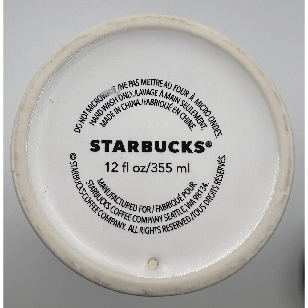 STARBUCKS - RARE! - NORTH CAROLINA - Ceramic Coffee Tea Tumbler w/ Lid - 12oz - Picture 6 of 7